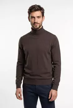 Fynch-Hatton Rollkragenpullover aus Wolle (1614217) dark chocolate
