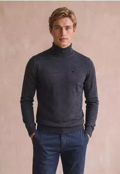 Fynch-Hatton Rollkragenpullover aus Wolle (17357247) navy