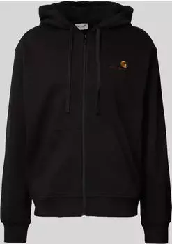 Carhartt Hooded American Script Jacket Hoodie schwarz (Herren) (I033063-89-XX)