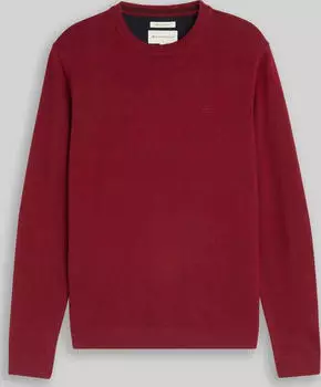 Tom Tailor Basic Baumwolle Strickpullover rot (Herren) (1039805-41199)