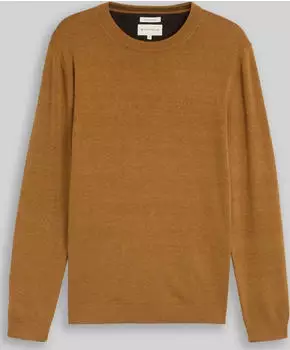 Tom Tailor Basic Baumwolle Strickpullover braun (Herren) (1039805-32718)