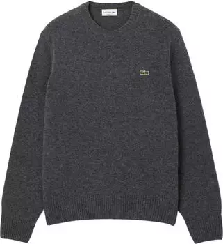 Lacoste Tuchwolle mit Rundhalsausschnitt Pullover grau (Herren) (AH2916-050)