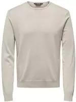 Only & Sons 22020088, Only & Sons Regular Fit Strickpullover aus Viskose-Mix Modell