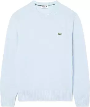 Lacoste Tuchwolle mit Rundhalsausschnitt Pullover pastel blue (Herren) (AH2916-HBP)