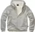 Brandit Teddylining Sweatjacket Hoodie grey melange (Herren) (5038-12182)