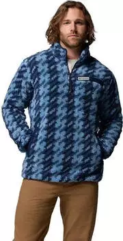 Columbia Rugged Ridge Sherpa Half Zip Fleece Pullover rainy day twills/collegiate navy (Herren) (2135471-447)