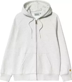 Carhartt Hooded Chase Jacket Hoodie ash heather/gold (Herren) (I033664-00J-XX)