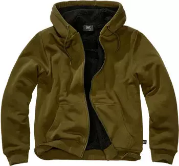 Brandit Teddylining Sweatjacket Hoodie olive (Herren) (5038-15001)
