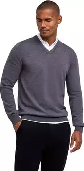 Falke Basic Apparel V-Ausschnitt Pullover dark grey (Herren) (60911-3970)