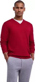 Falke Basic Apparel V-Ausschnitt Pullover red velvet (Herren) (60911-8264)