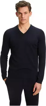 Falke Basic Apparel V-Ausschnitt Pullover night sky (Herren) (60911-6437)
