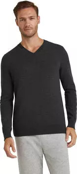 Falke Luxury V-Ausschnitt Pullover schwarz (Herren) (60906-3000)