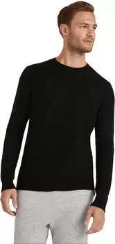 Falke Luxury Rundhals Pullover schwarz (Herren) (60905-3000)