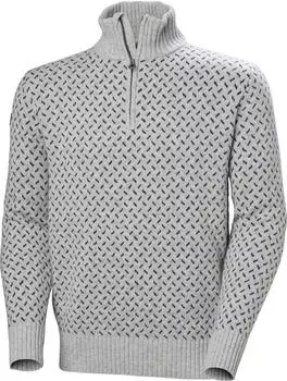 Helly Hansen Arctic Ocean Icelander Wool Zip Strickpullover grey melange (Herren) (30360-949)