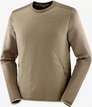Salomon Outline Warm Hybrid Pullover shitake (Herren) (LC2328200)