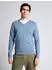 Tom Tailor Strickpullover mit V-Ausschnitt aus Baumwolle Strickpullover mountain spring blue melange (Herren) (1039811-39872)