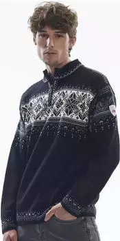 Dale of Norway Blyfjell Strickpullover black smoke/off white/light charcoal (Herren) (95021-K00)