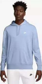 Nike Club French-Terry Hoodie hydrogen blue/white (Herren) (FN3866-407)