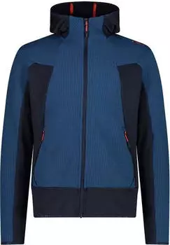CMP Unlimitech Grid Tech Stretch Hoodie ocean (Herren) (35G6567-L951)