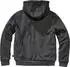 Brandit Teddylining Sweatjacket Hoodie black melange (Herren) (5038-12245)