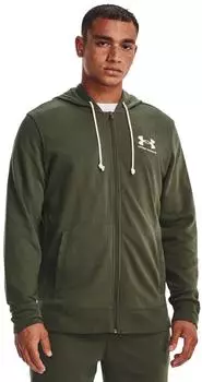 Under Armour Rival Terry Zip Hoodie marine od green/onyx white (Herren) (1370409-390)