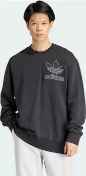 adidas Adicolor Outline Trefoil Sweatshirt schwarz (Herren) (IU2350)