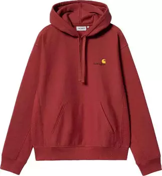Carhartt Hooded American Script Sweatshirt Hoodie tuscany (Herren) (I028279-002-XX)