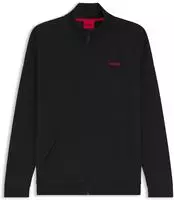HUGO 50556966/00, HUGO Regular Fit Sweatjacke aus Baumwoll-Mix Modell 'AUSTIN' Black