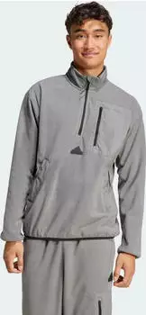 adidas City Escape Polar Fleece 1/2 Zip Pullover grey four (Herren) (IV7414)