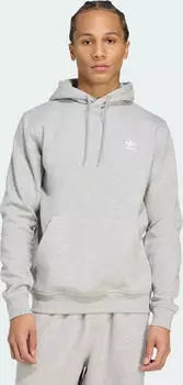 adidas Trefoil Essentials Hoodie medium grey heather/white (Herren) (HZ6585)