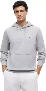 Tommy Hilfiger Terry mit aufgestickter Flag Hoodie medium grey heather (Herren) (MW0MW37235P91)