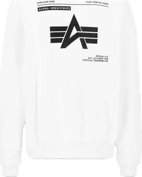 Alpha Industries Logo BP Sweatshirt weiß (Herren) (146304-09)