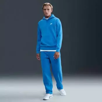 Nike Club French-Terry Hoodie light photo blue/white (Herren) (FN3866-435)
