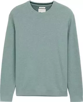 Tom Tailor Bio-Baumwolle Strickpullover dark smoke green melange (Herren) (1047570-28732)