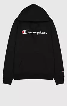 Champion Fleece mit gro&szlig;em Logo Hoodie schwarz (Herren) (220253-KK001)