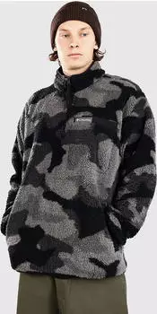 Columbia Rugged Ridge Sherpa Half Zip Fleece Pullover black mod camo (Herren) (2135471-011)