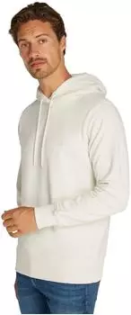 Calvin Klein Badge Baumwoll-Frottee Hoodie ivory (Herren) (J30J325149YBI)