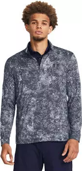 Under Armour Playoff Zip Sweatshirt downpour grey/midnight navy (Herren) (1377400-044)