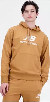 New Balance Essentials Stacked Logo French Terry Hoodie tobacco (Herren) (MT31537TOB)