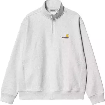 Carhartt American Script Sweat Sweatshirt ash heather (Herren) (I027014-482-XX)