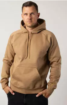 Carhartt Hooded Chase Sweatshirt Hoodie peanut/gold (Herren) (I033661-2GQ-XX)
