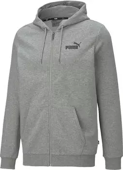 Puma Essentials Small Logo Hoodie medium grey heather (Herren) (586704-03)