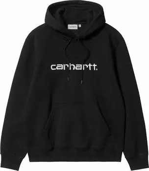 Carhartt Hooded Carhartt Sweatshirt Hoodie schwarz/weiß (Herren) (I030547-0D2-XX)