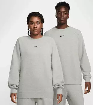 Nike NOCTA CS Fleece Pullover dark grey heather/matte silver (Herren) (FN8160-063)