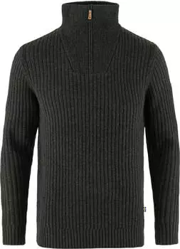 Fjällräven Övik Half Zip Strickpullover dark olive (Herren) (F86672-633)