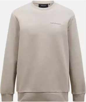 Peak Performance Original Small Logo Crew Sweatshirt avid beige (Herren) (G79590-040)