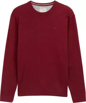 Tom Tailor Basic Baumwolle Strickpullover dark samba red melange (Herren) (1039805-38762)