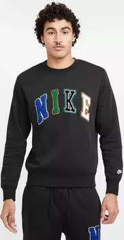Nike Club Sweatshirt schwarz/weiß (Herren) (FZ0879-010)