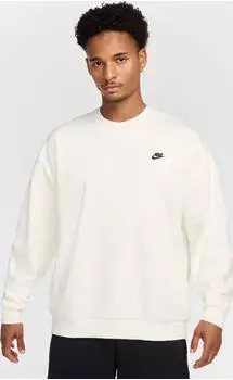 Nike Club Fleece Oversize Sweatshirt sail/black (Herren) (HJ1819-133)