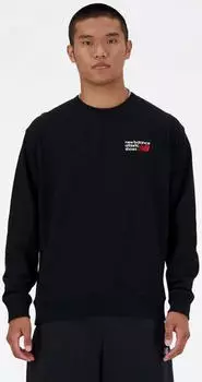 New Balance Athletics Premium Logo Crew Sweatshirt schwarz (Herren) (MT41547BK)